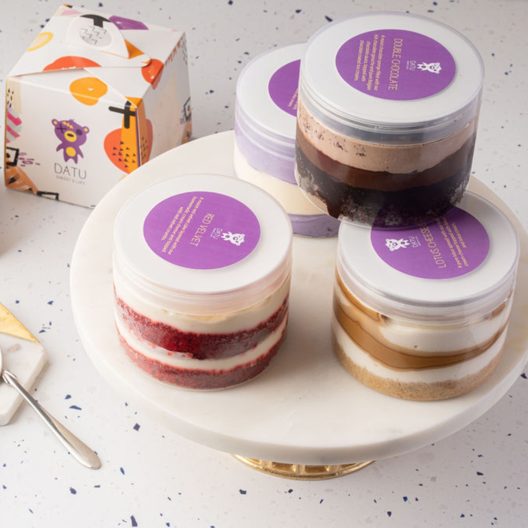 Bundle of 12 Cake Jars Cake Delivery